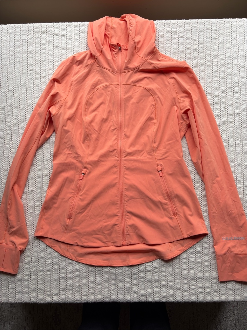 lululemon athletica Coral Zip-Up Lightweight Hooded Jacket size 10